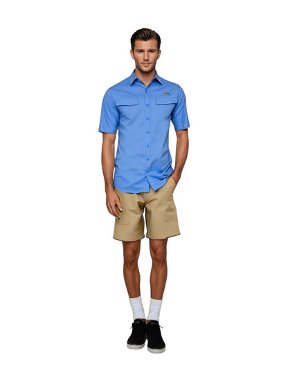 Men's Coastline Short Sleeve UV Vented Fishing Shirt - UPF 50+ Protection