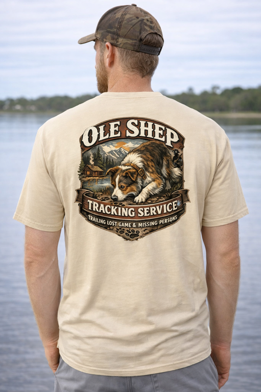 Ole Shep Tracking service T shirt